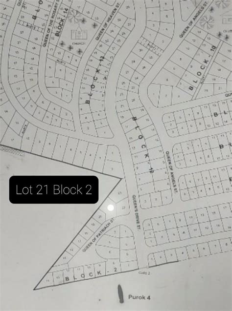 Villa Lourdes Subdivision Map .